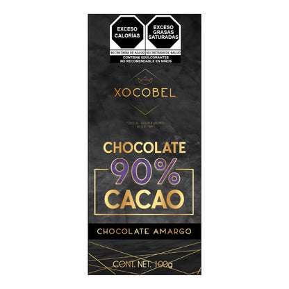 Tableta de Chocolate 90% cacao, 100g