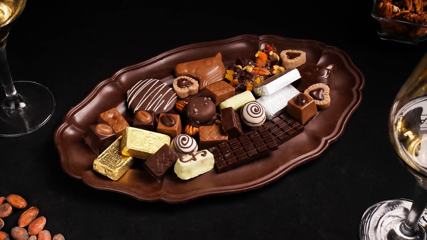 Charola de chocolatines variados de temporada 1kg