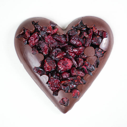 Corazón de Chocolate con Frutos Secos, 6 Variedades, 1 pieza
